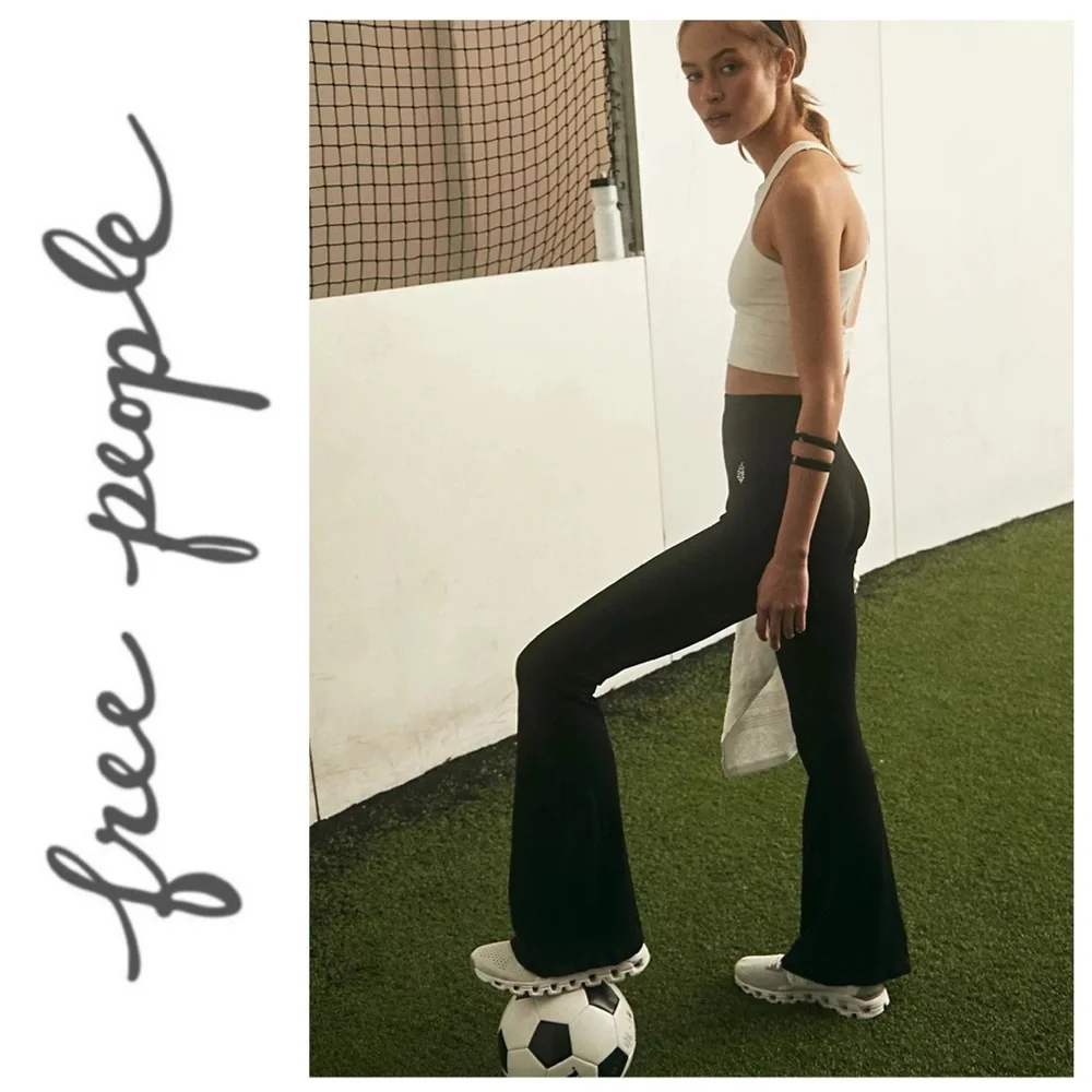 NWOT! XS/S Free People Good Karma Flare Leggings - Picture 4 of 7